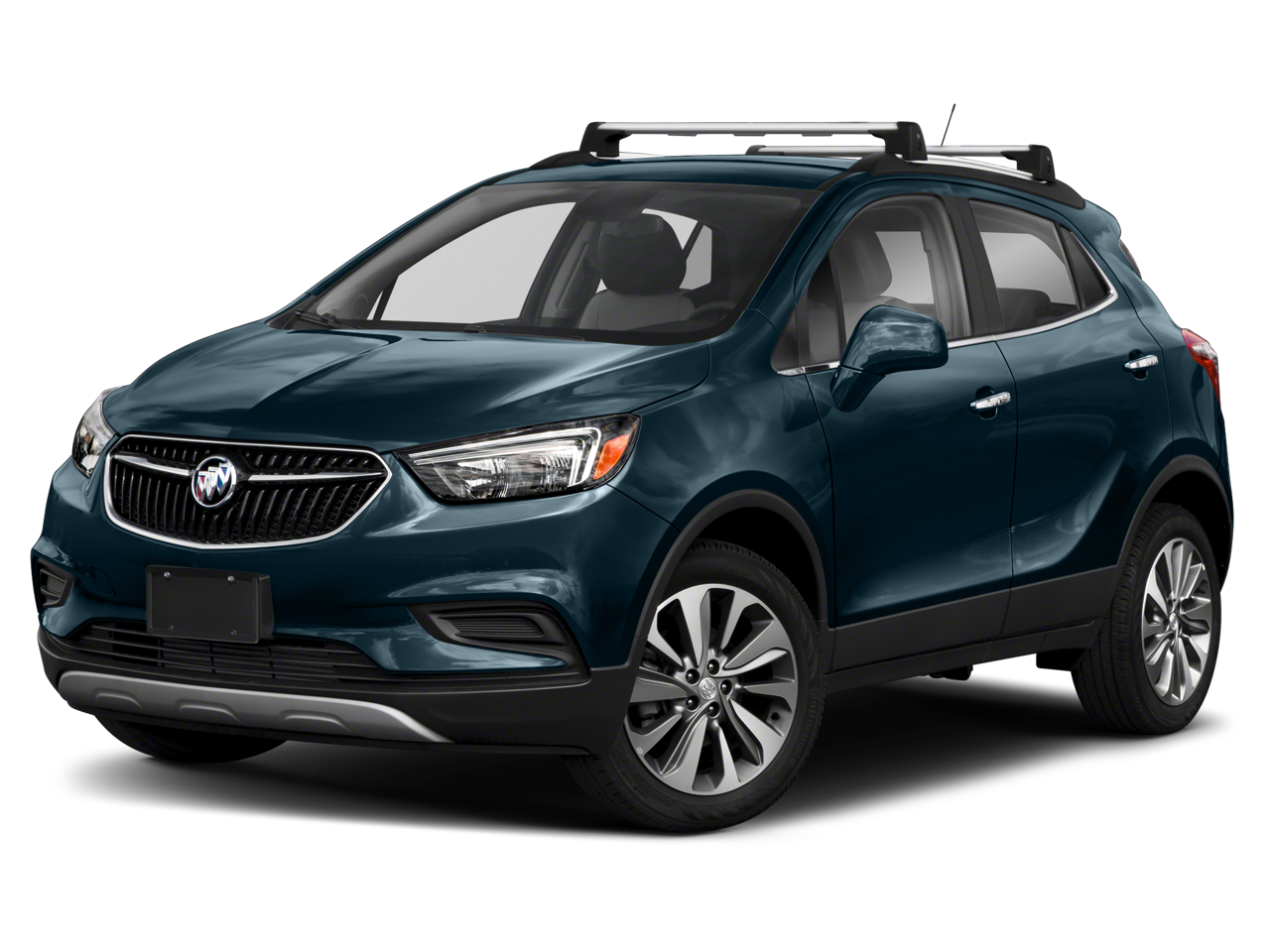 2022 Buick Encore Preferred in White Frost Tricoat — front three-quarter view