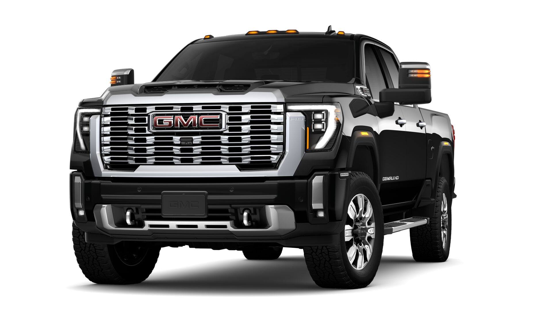 2026 GMC Sierra 2500 HD Denali in Onyx Black — front three-quarter view