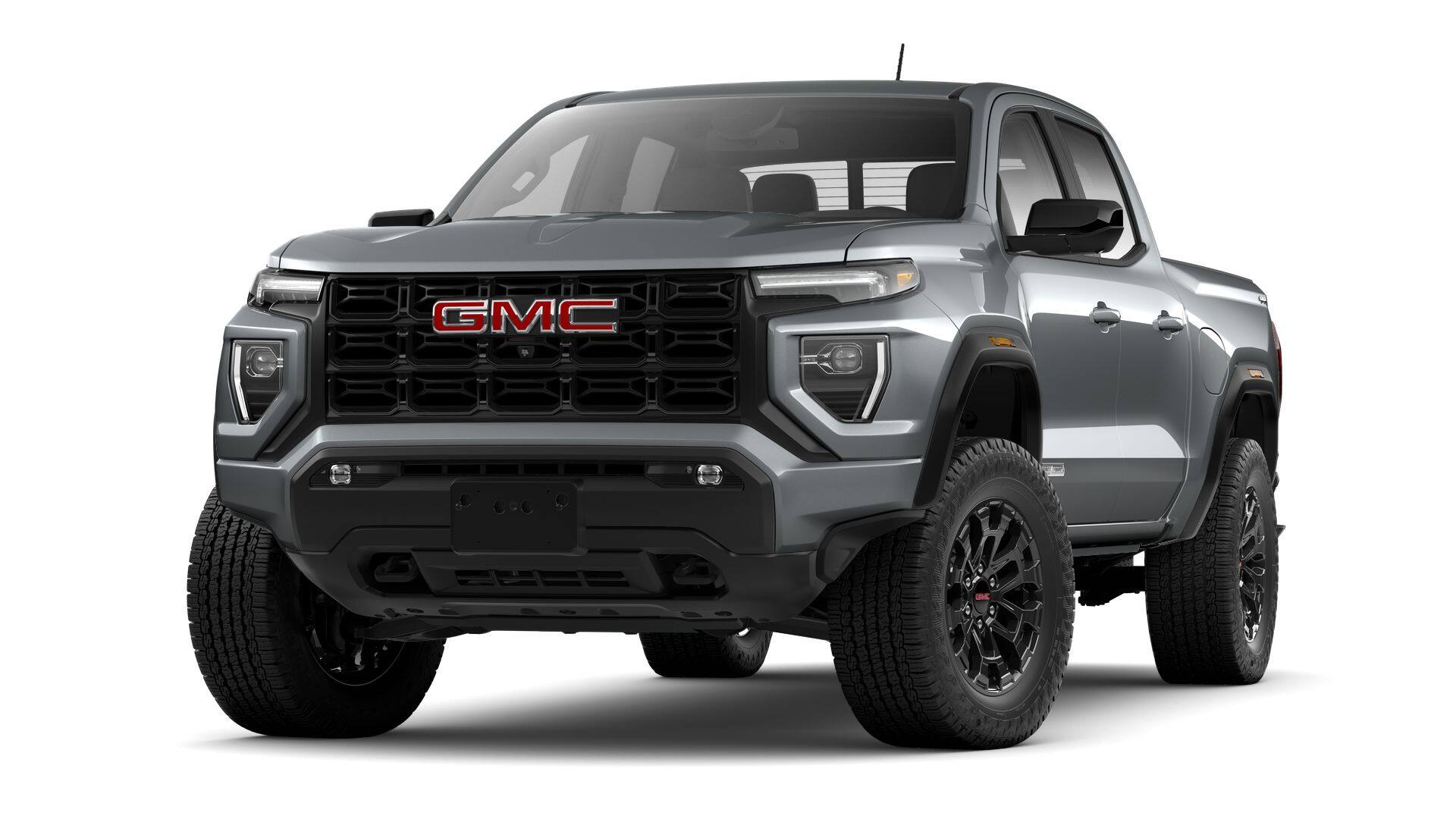 2026 GMC Canyon Elevation in Sterling Metallic — front three-quarter view