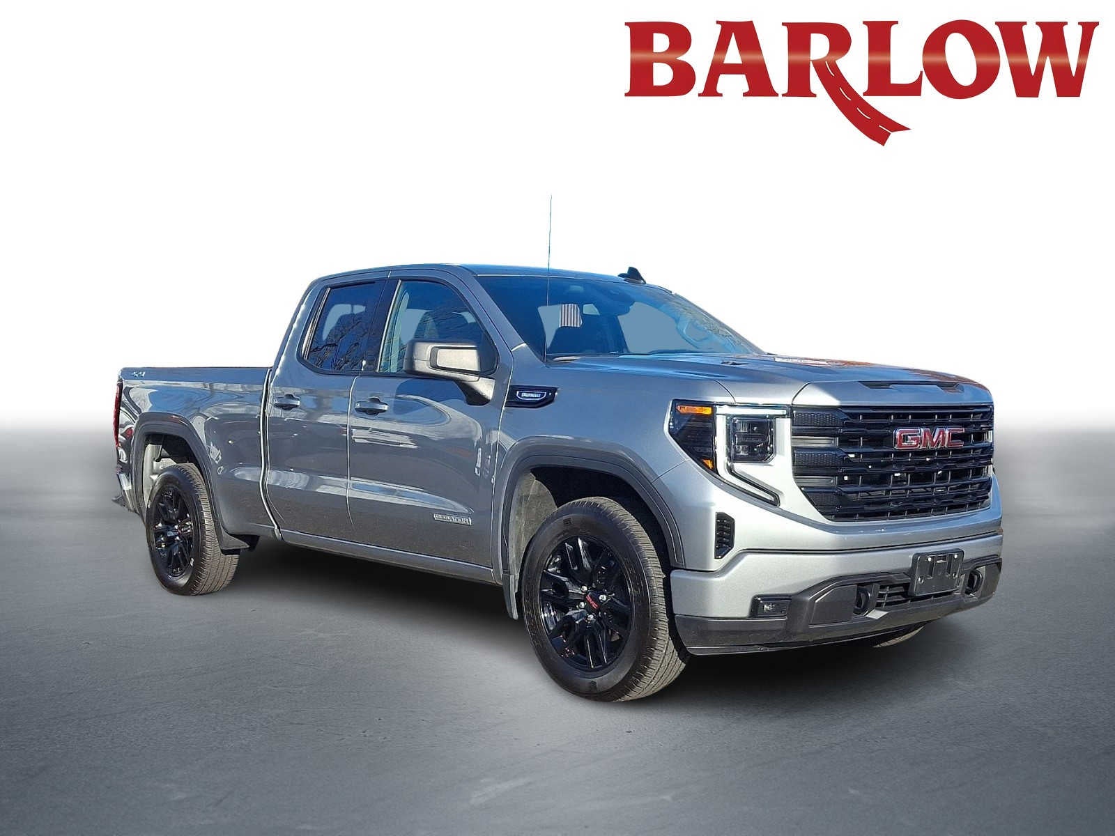 2025 GMC Sierra 1500 Elevation in Sterling Metallic — front three-quarter view
