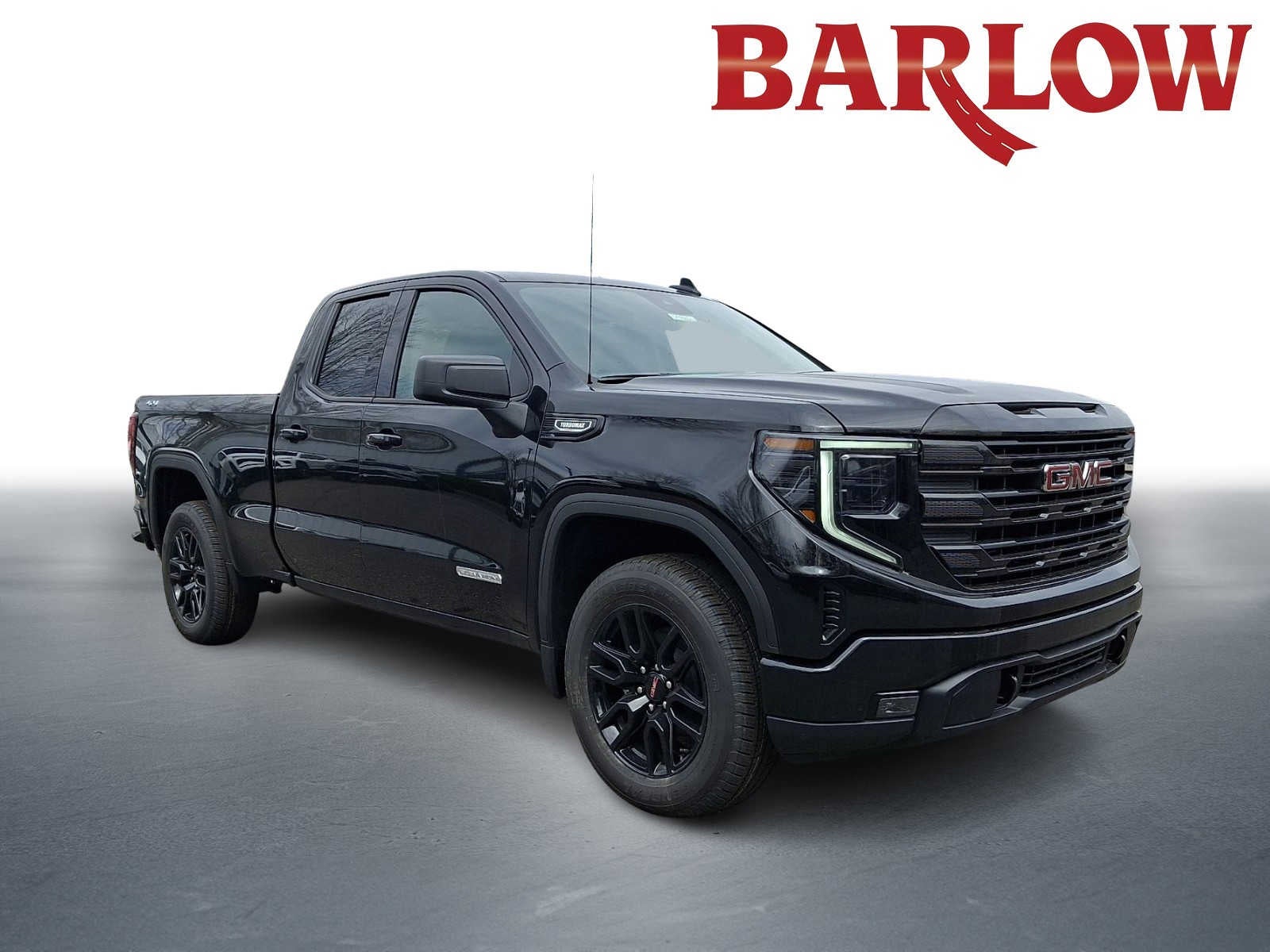 2026 GMC Sierra 1500 Elevation in Onyx Black — front three-quarter view