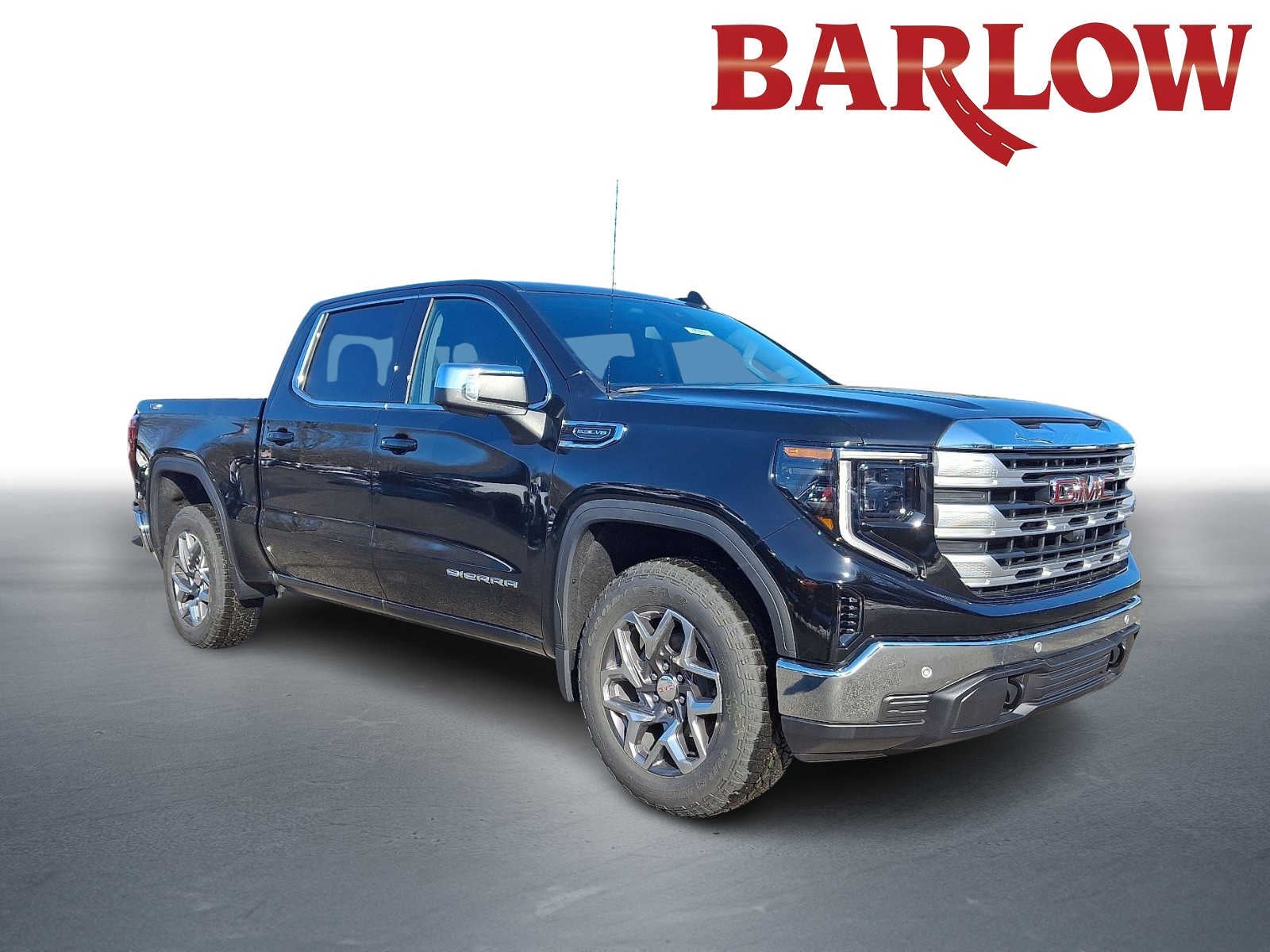 2026 GMC Sierra 1500 SLE in Onyx Black — front three-quarter view