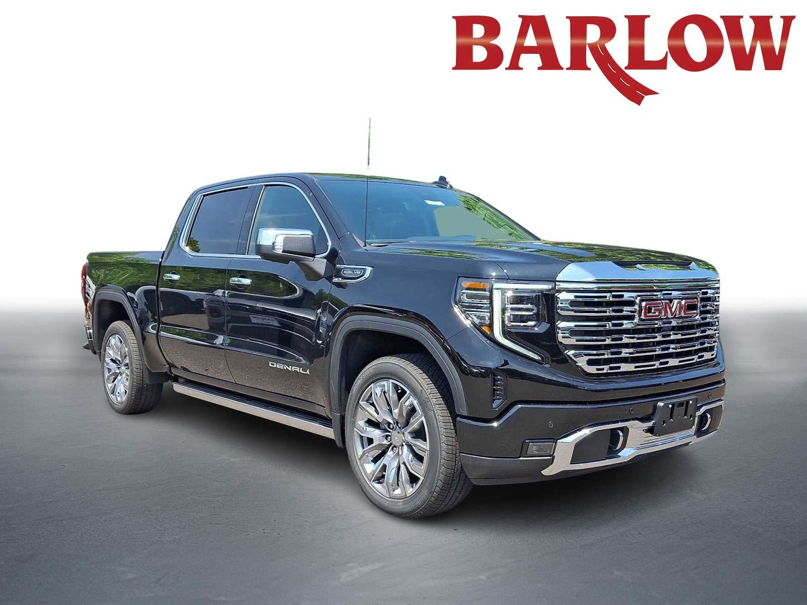 2026 GMC Sierra 1500 Denali in Onyx Black — front three-quarter view