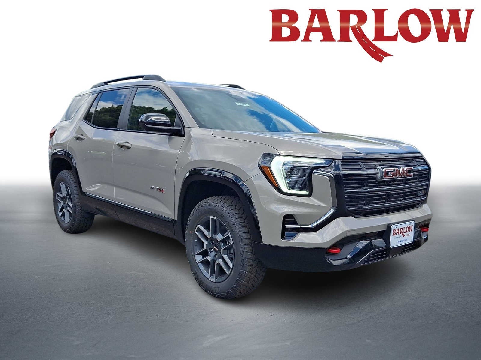 2026 GMC Terrain AT4 in Riverstone Metallic — front three-quarter view