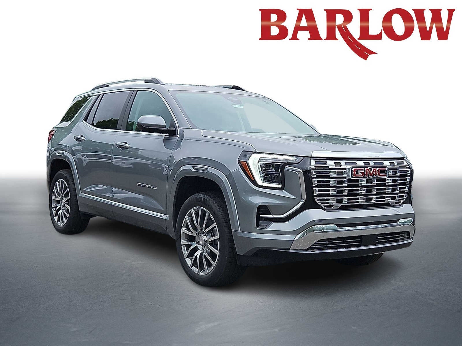 2026 GMC Terrain Denali in Sterling Metallic — front three-quarter view