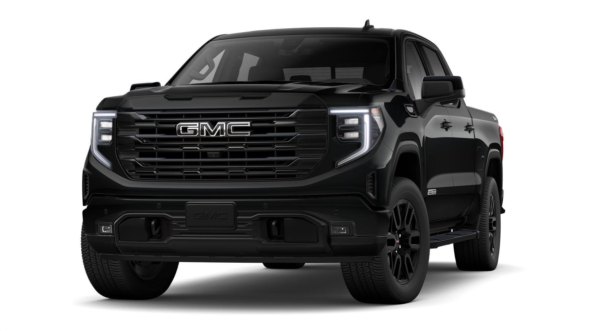 2026 GMC Sierra 1500 Elevation in Onyx Black — front three-quarter view
