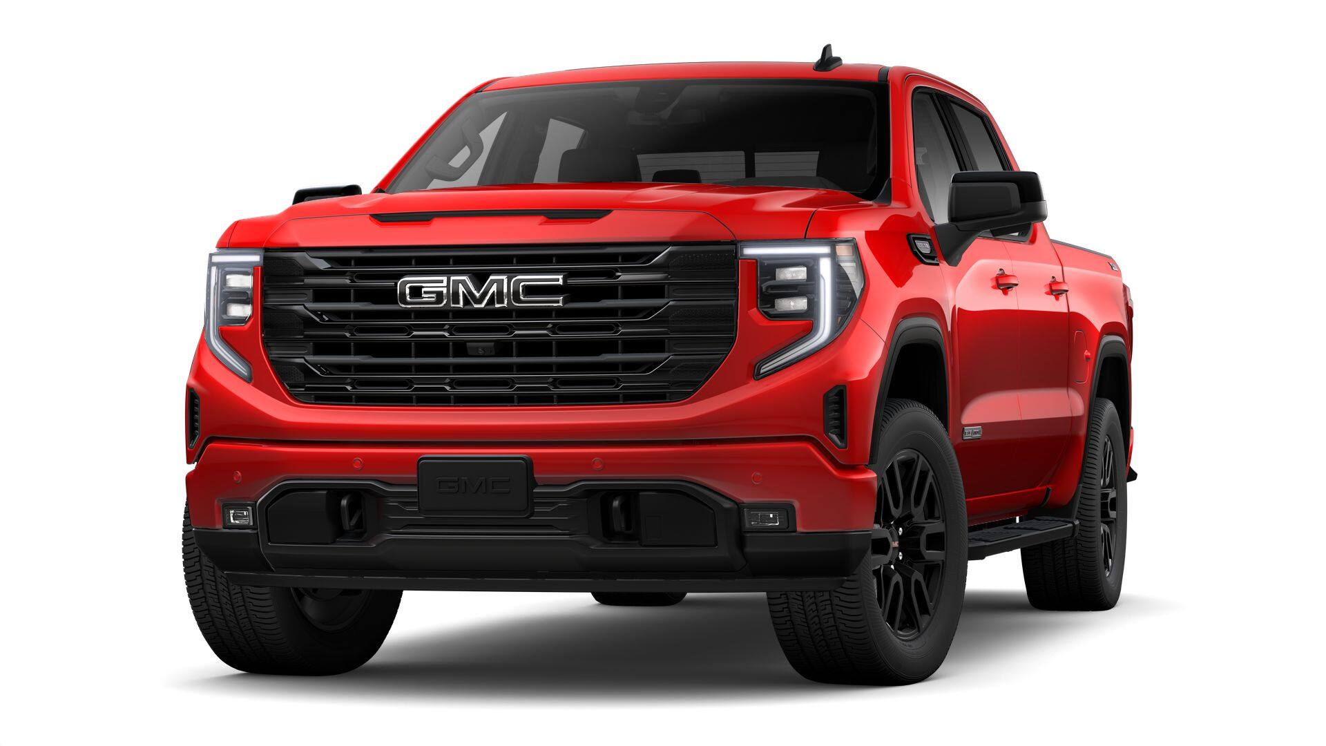 2026 GMC Sierra 1500 Elevation in Cardinal Red — front three-quarter view