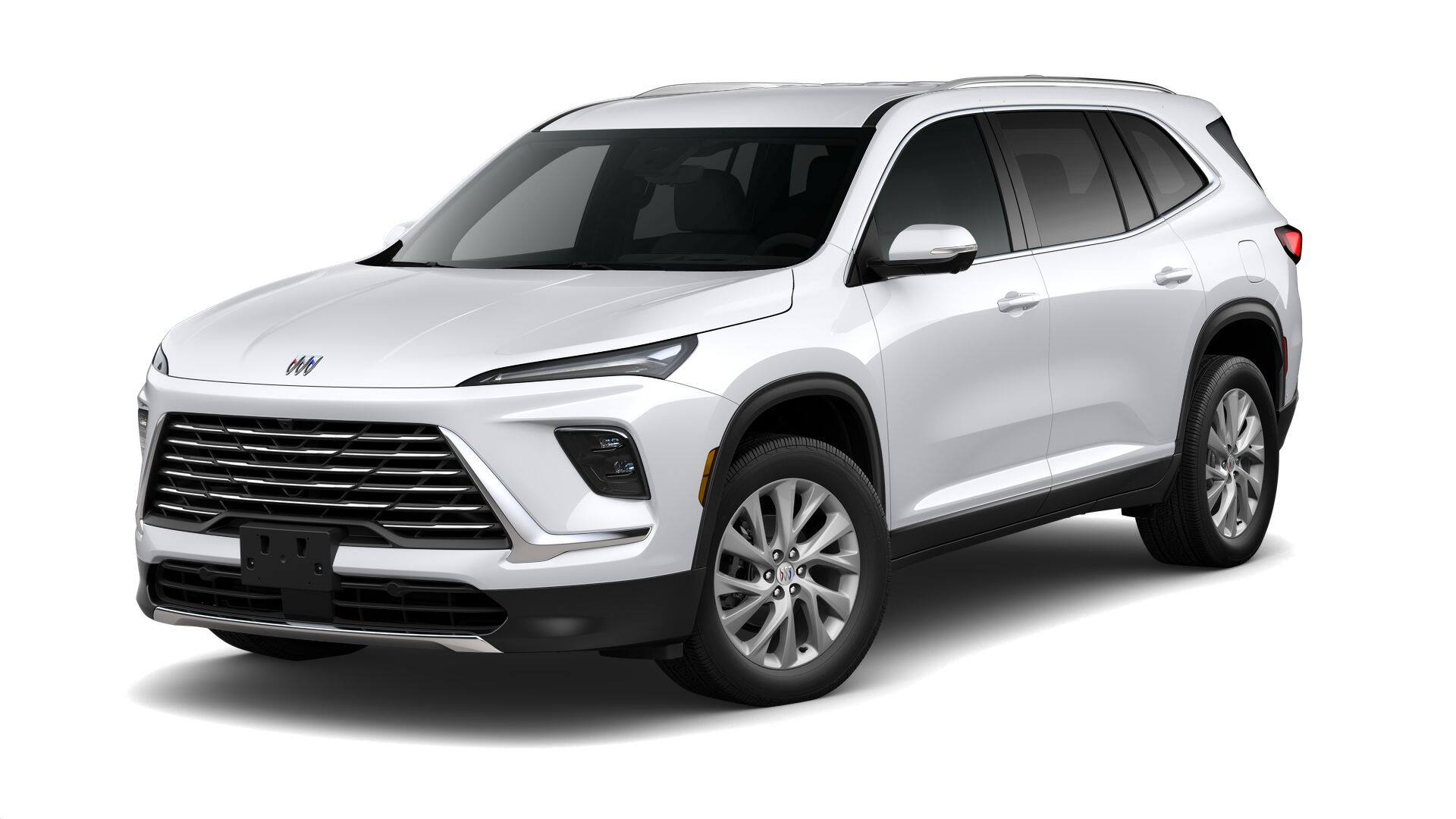 2026 Buick Enclave Preferred in Summit White — front three-quarter view