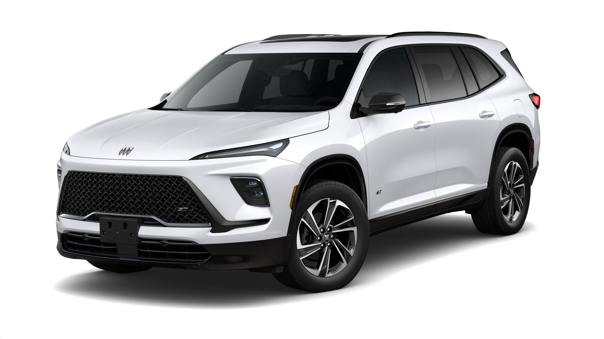 2026 Buick Enclave Sport Touring in Summit White — front three-quarter view