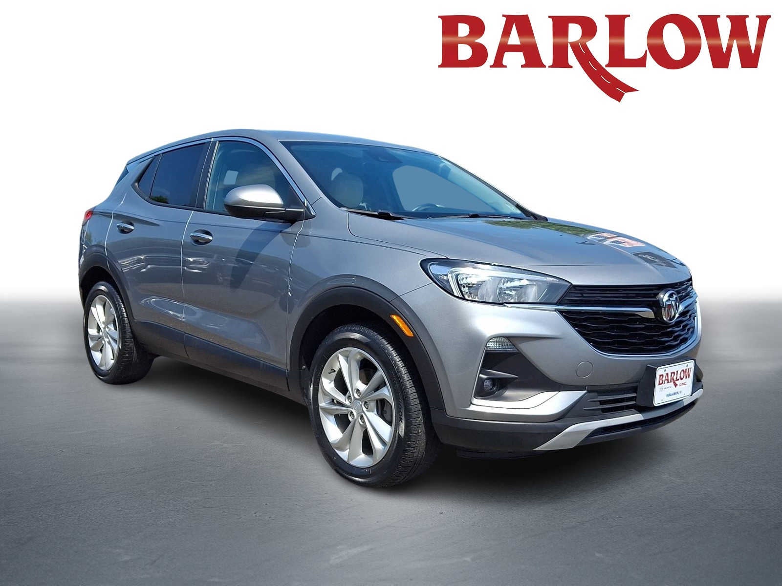 2023 Buick Encore GX Preferred in Moonstone Gray Metallic — front three-quarter view